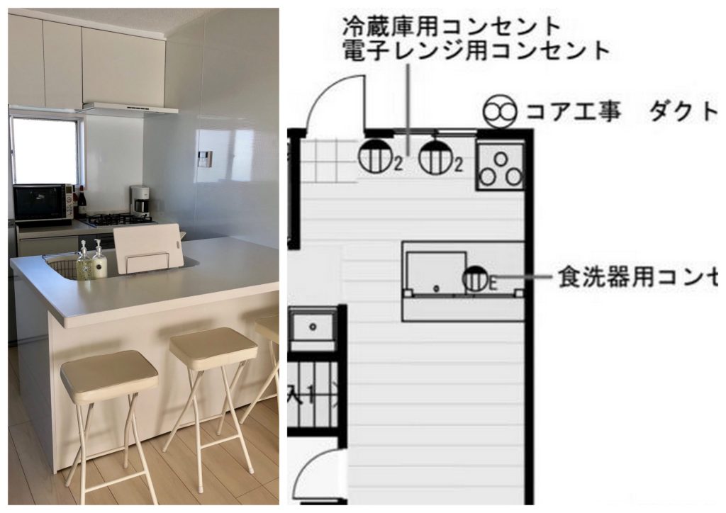 横浜市 キッチン リフォーム 型キッチンでコンパクトな動線 リジョイ リフォーム
